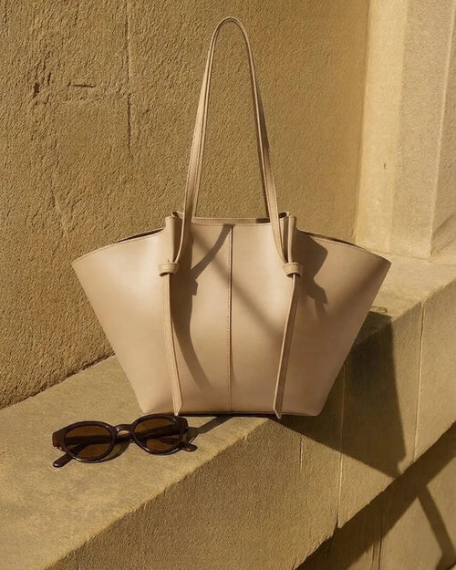 Amara Tote Beige Bag - mylight.pk